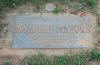 image of headstone indicating plot was moved